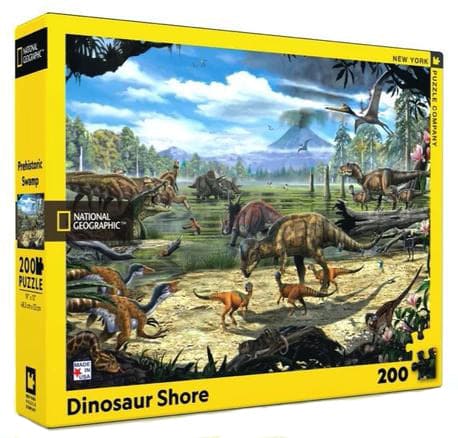 Dinosaur Shore - 200 Piece Jigsaw Puzzle