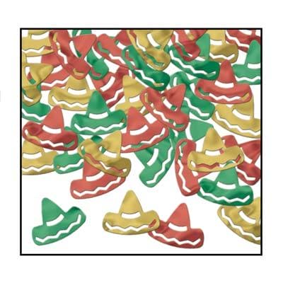 Mexican Sombreros Foil Confetti Mix