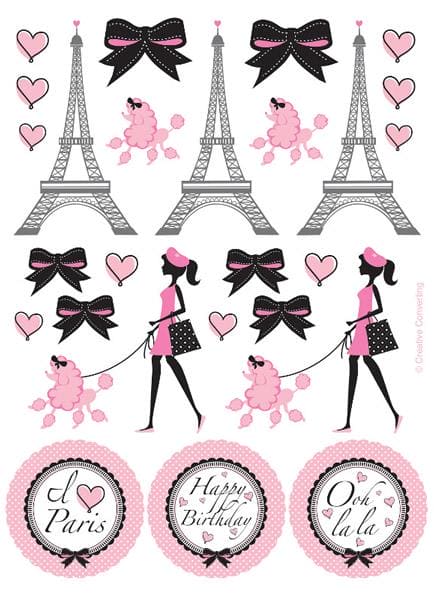Party in Paris Value Stickers