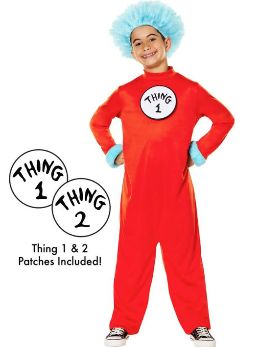 Dr. Seus Thing 1 and 2 Kids Costume