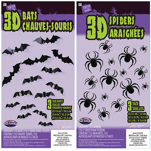 3D Bats OR Spiders