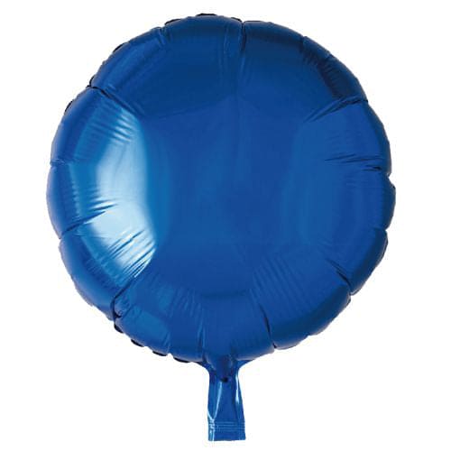 Blue Round Shape 18in Mylar Balloon
