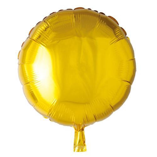 Gold Round Shape 18in Mylar Balloon