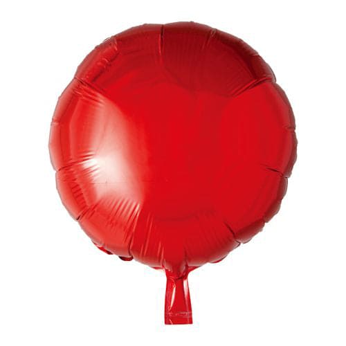 Red Round Shape 18in Mylar Balloon