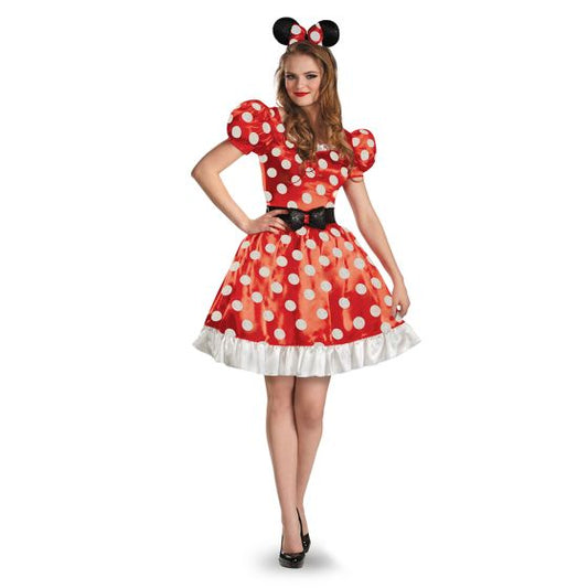 Red Minnie Mouse Classic Adult Costume