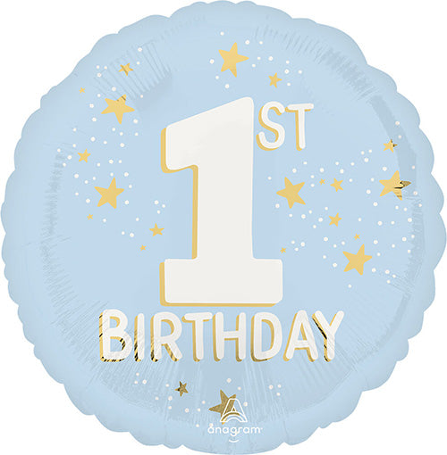 Little Mister One-derful 1st Birthday 17in Metallic Balloon