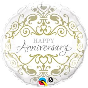 Anniversary Classic 18" Metallic Balloon