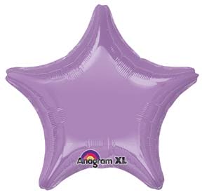 Lavender Star Shaped 19in Metallic Balloon