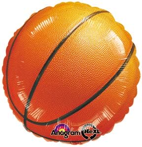 Championship Basketball 17in Metallic Balloon