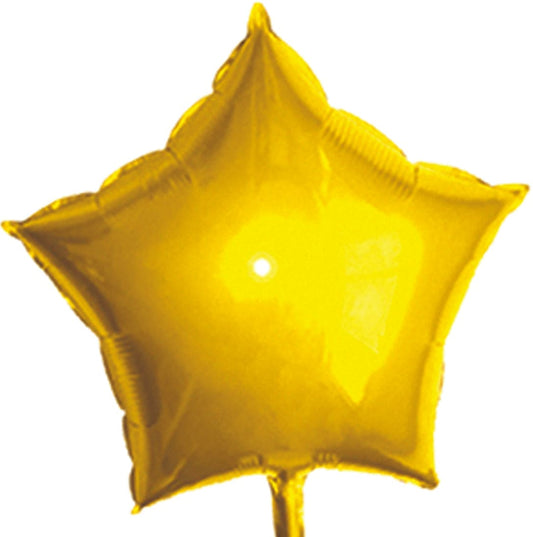 19" Gold Star Shaped Metallic Balloon
