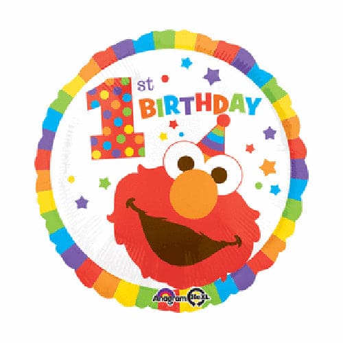 Elmo's Birthday Metallic Balloon