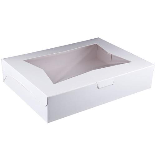 White Window Cake Box 19inx14inx5in