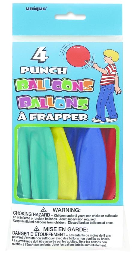 Punch Balloons 4ct