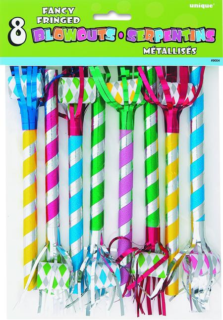 Fancy Foil Fringed Party Blowouts