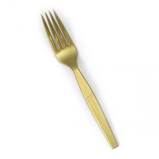 Premierware Full Size Gold Dinner Forks 24ct