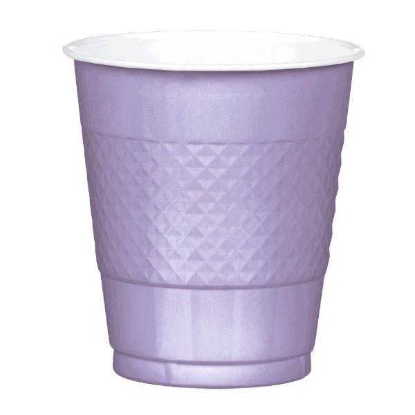 Lavender 12oz Plastic Cups 20 Ct