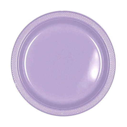 Lavender 7in Round Luncheon Plastic Plates
