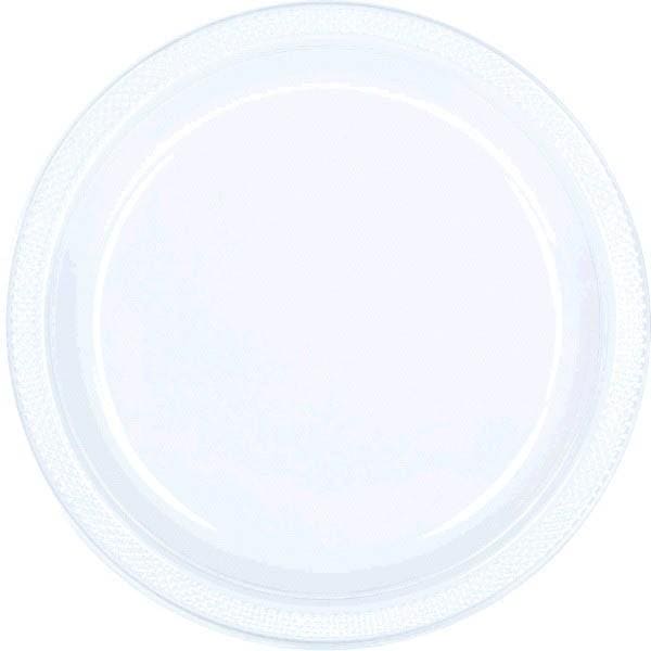 Clear 10.25in Round Banquet Plastic Plates