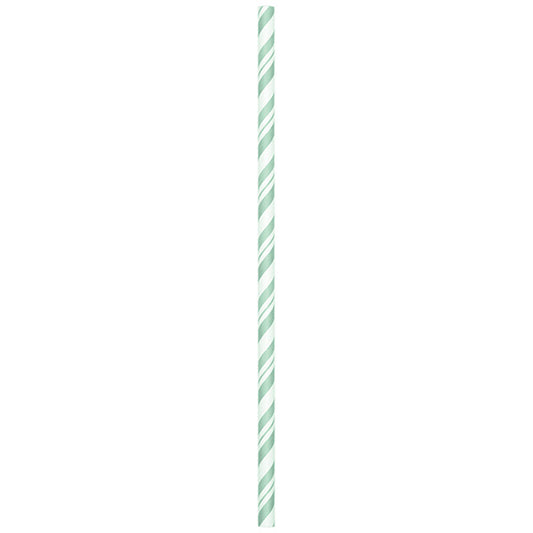 Fresh Mint Stripe Paper Straws