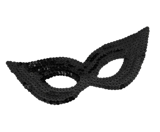 Black Masquerade Carnival Sequin Eye Mask
