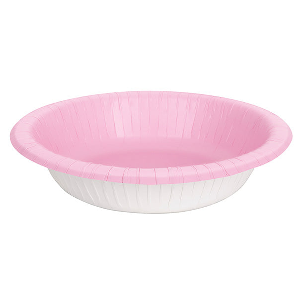 Bowl Paper 20oz Pink 20pk