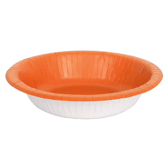 Bowl Paper 20oz Orange (20)