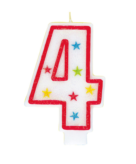 Glitter #4 Candle with Stars