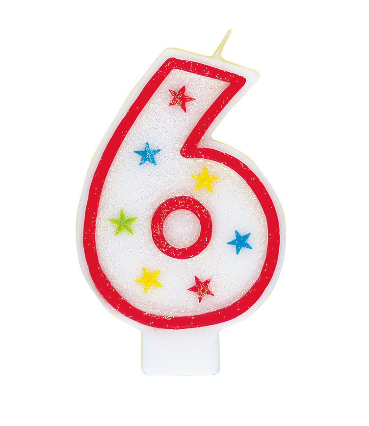 Glitter #6 Candle with Stars