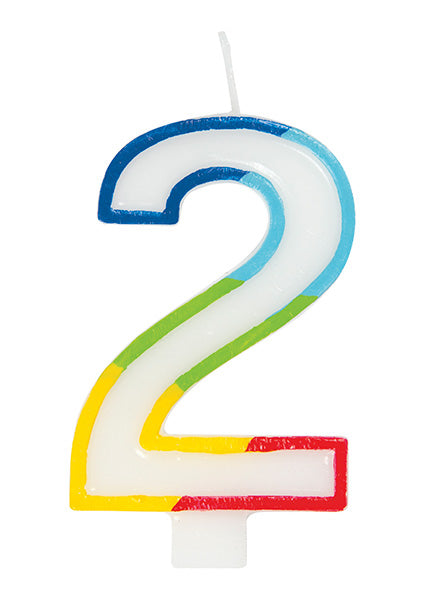 Rainbow Border #2 Candle
