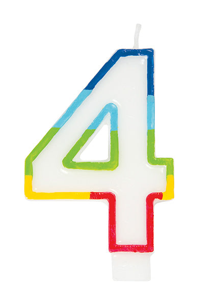Rainbow Border #4 Candle
