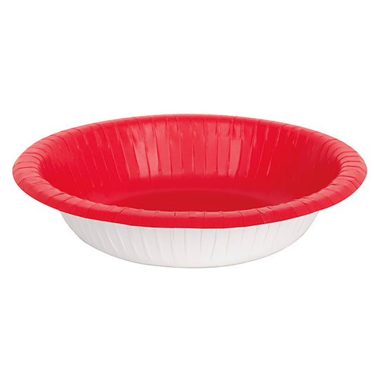 Bowl Paper 20oz Red (20)