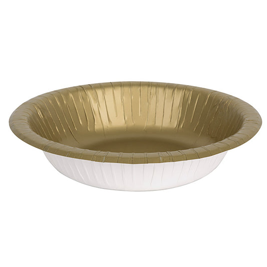 Bowl Paper 20oz Gold 20ct