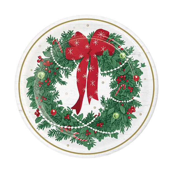 Timeless Tree 7in Round Luncheon Paper Plates 8ct