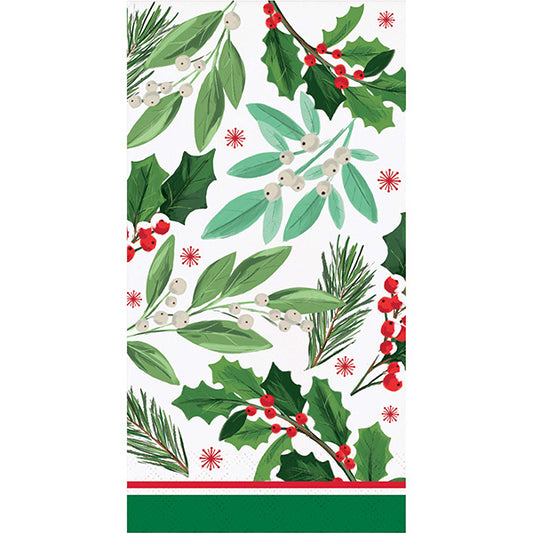 Holly Jolly Christmas Paper Guest Napkins 16ct