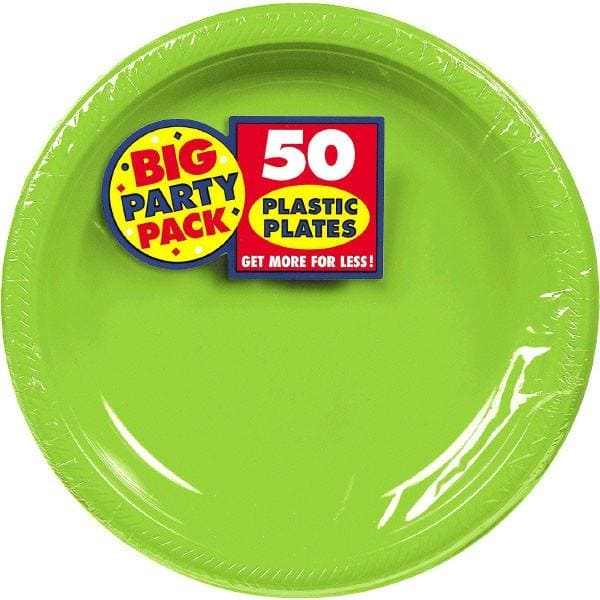 Kiwi Greem Big Party Pack Plastic Plates 10in