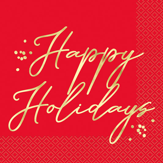 Blooming Holly Luncheon Napkins 16ct