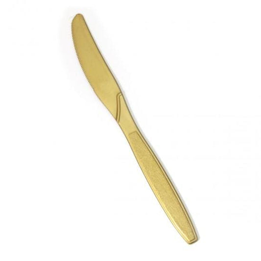 Premierware Full Size Gold Dinner Knives 24ct