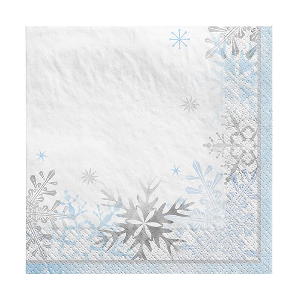 Snowlace Beverage Napkins 16ct