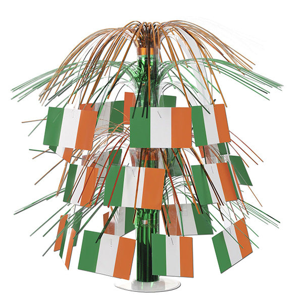 Irish Flag Cascade 18in Centerpiece