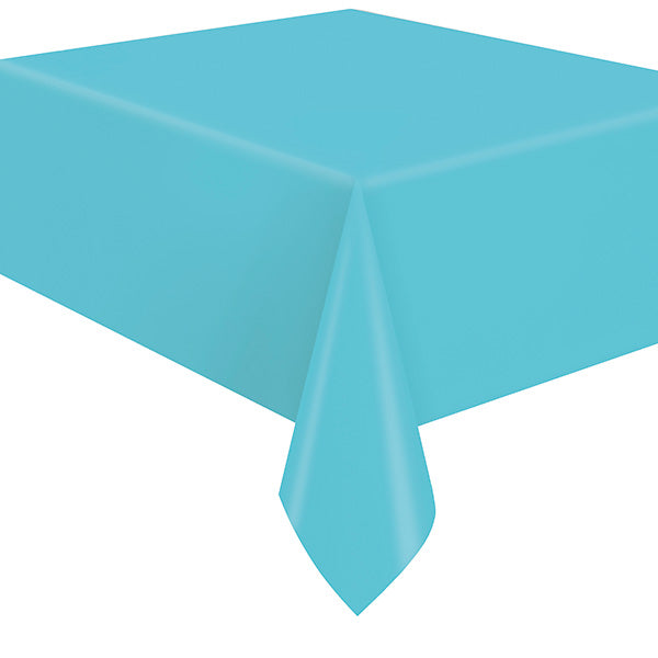 Flannel Backed Table Cover 54in x 108in - Terrific Teal