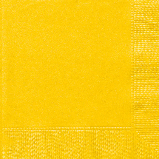 2-Ply Dinner Napkin Yellow 40ct