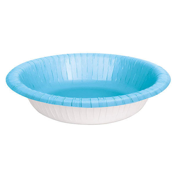 Paper Bowl 20oz Light Blue 20ct