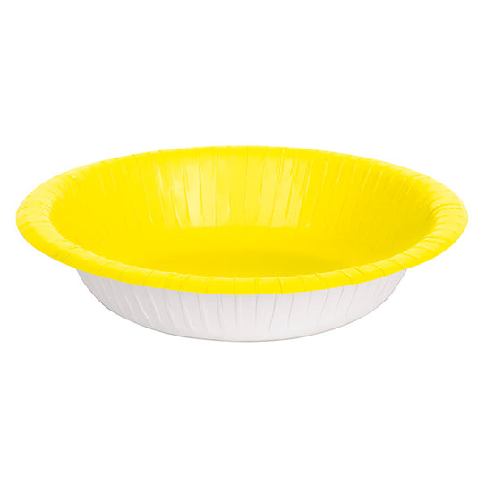 Paper Bowl 20oz Yellow 20ct