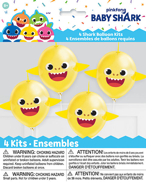 Baby Shark Make Your Own Balloon Activity Kit  4ct