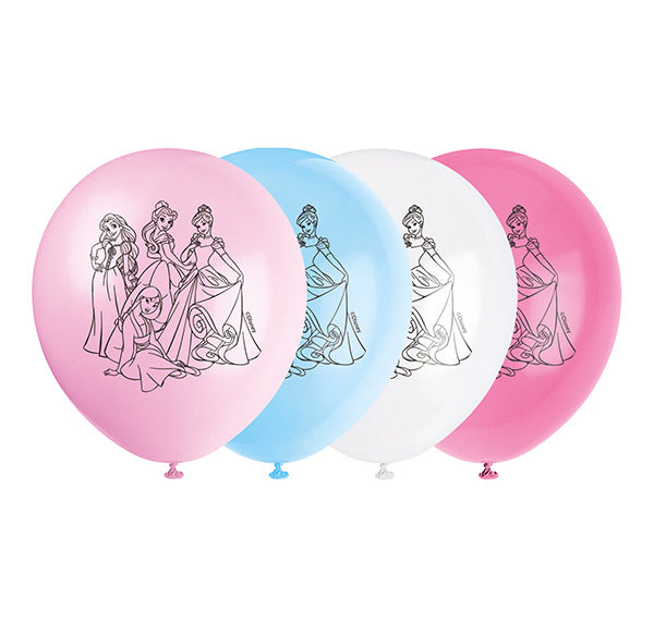 Disney Princess 12in Latex Balloons  8ct