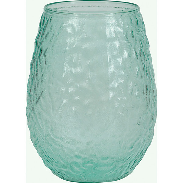 Teal Textured Plastic 20oz. Wine Glass