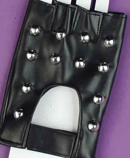 Adult Biker Style Studded Gloves