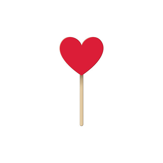 Wooden Heart Picks 50ct