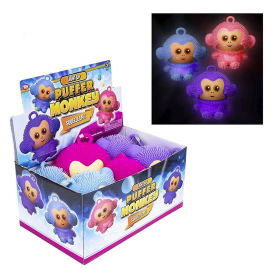 Light-Up Puffer 8in Monkey