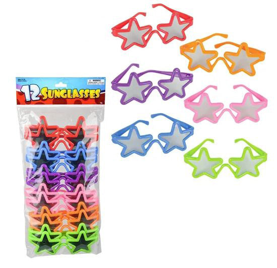 Kiddie Star Toy 5in Glasses 12ct